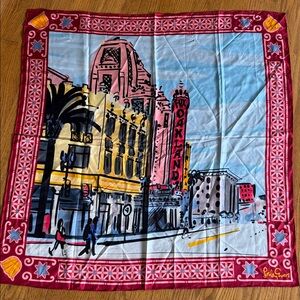 Lesley Evers Oakland Theater silk scarf